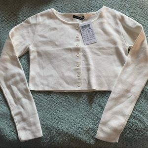 Brandy Melville Cropped Button top